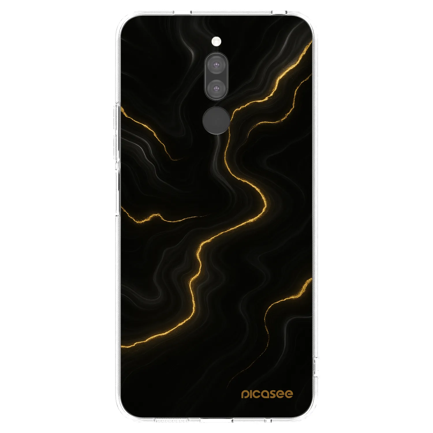 Picasee Xiaomi Redmi 8 Hülle - Transparentes Silikon - Thunder