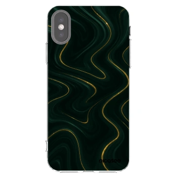Picasee Apple iPhone X/XS Hülle - Transparentes Silikon - Vawes