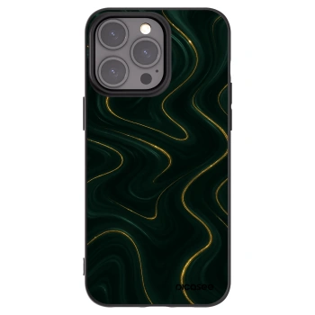 Picasee Apple iPhone 15 Pro Max Hülle - Schwarzes Silikon - Vawes