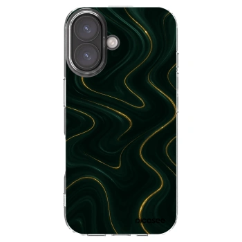 Picasee Apple iPhone 16 Hülle - Transparentes Silikon - Vawes