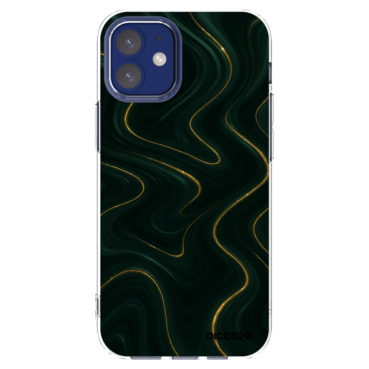 Picasee Apple iPhone 12 mini Hülle - Transparentes Silikon - Vawes