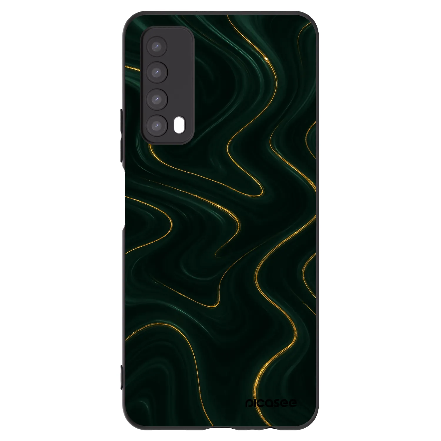 Picasee Huawei P Smart 2021 Hülle - Schwarzes Silikon - Vawes