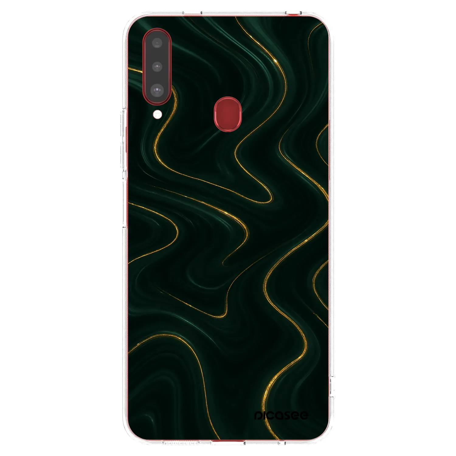 Picasee Samsung Galaxy A20s Hülle - Transparentes Silikon - Vawes