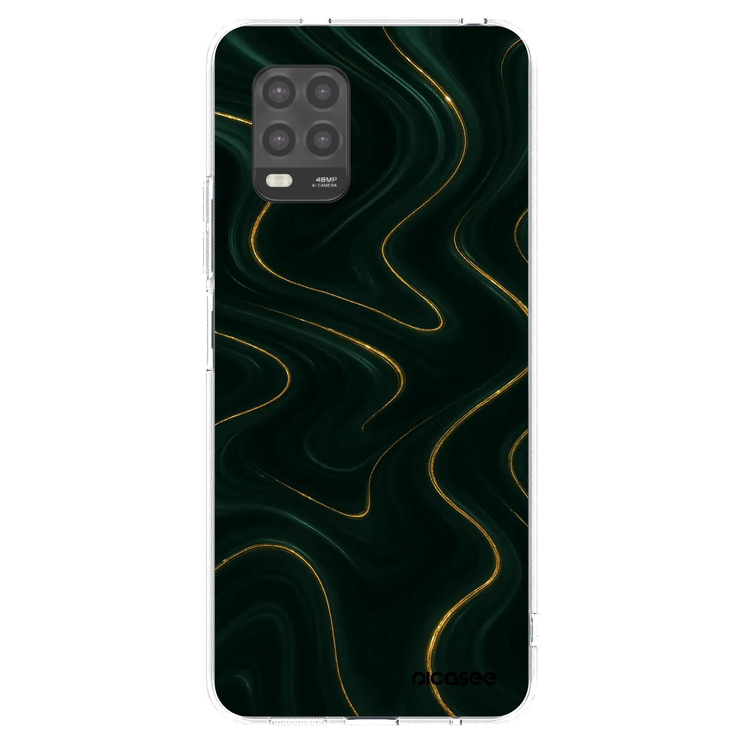 Picasee Xiaomi Mi 10 Lite Hülle - Transparentes Silikon - Vawes