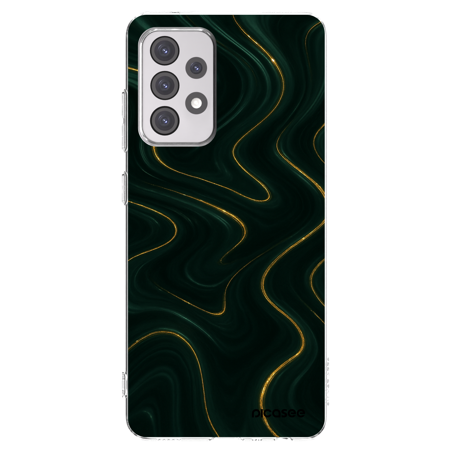 Picasee Samsung Galaxy A52 5G A525F Hülle - Transparentes Silikon - Vawes