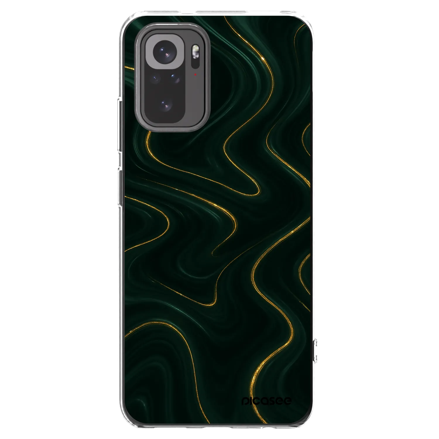 Picasee Xiaomi Redmi Note 10S Hülle - Transparentes Silikon - Vawes