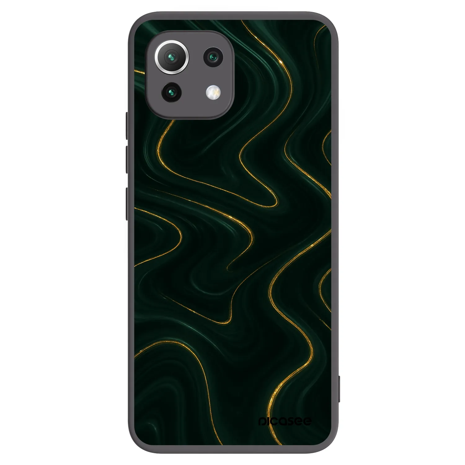 Picasee Xiaomi Mi 11 Lite Hülle - Schwarzes Silikon - Vawes