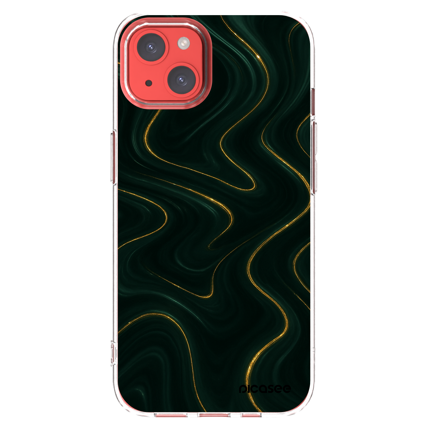 Picasee Apple iPhone 13 Hülle - Transparentes Silikon - Vawes