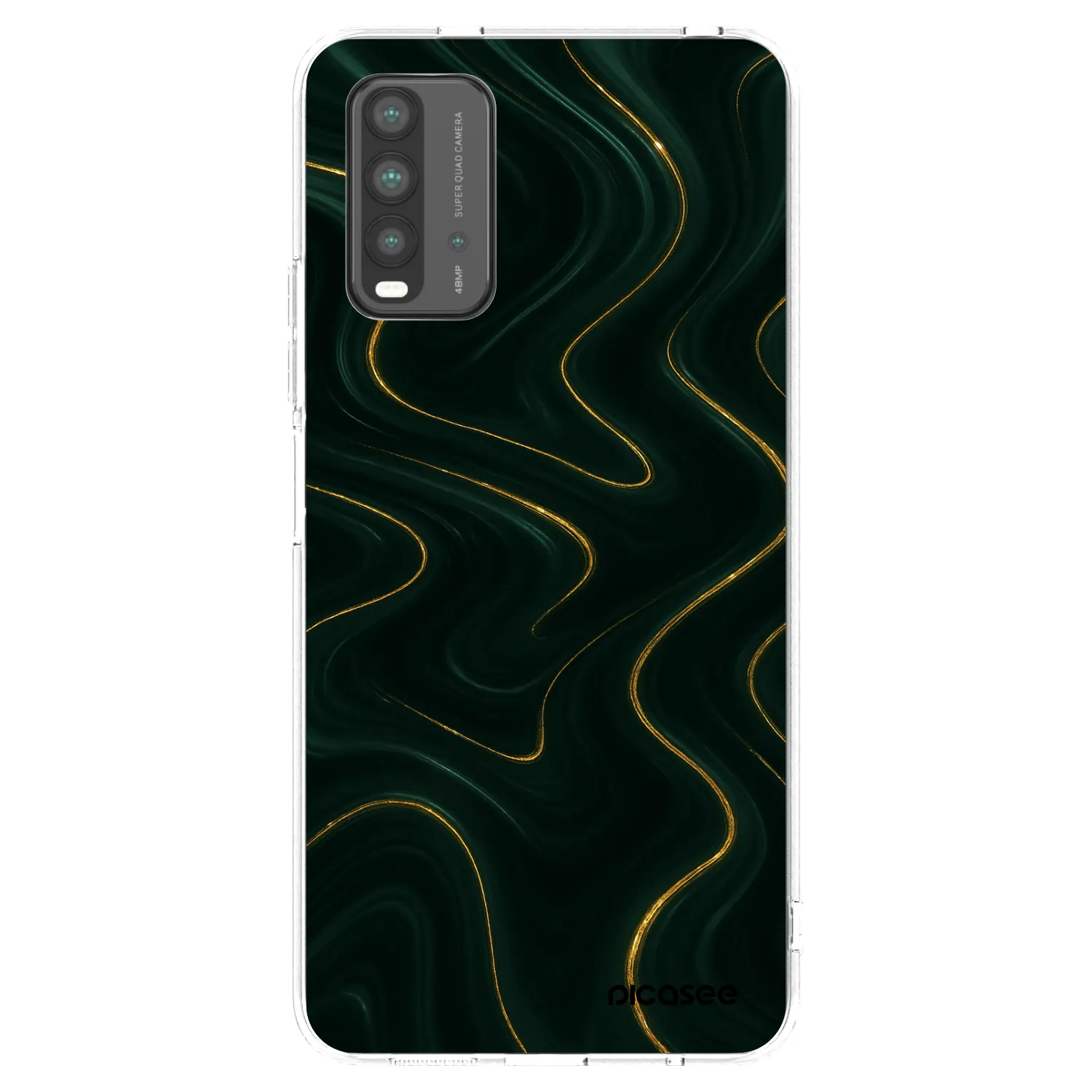 Picasee Xiaomi Redmi 9T Hülle - Transparentes Silikon - Vawes