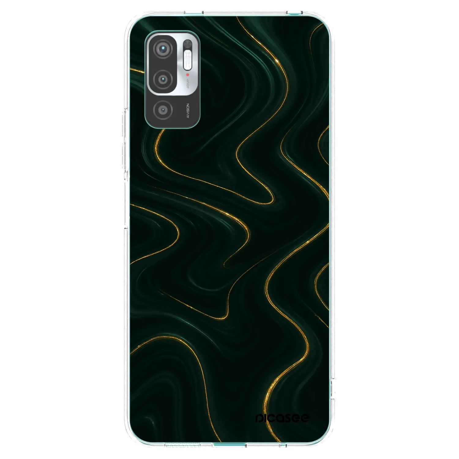 Picasee Xiaomi Redmi Note 10 5G Hülle - Transparentes Silikon - Vawes