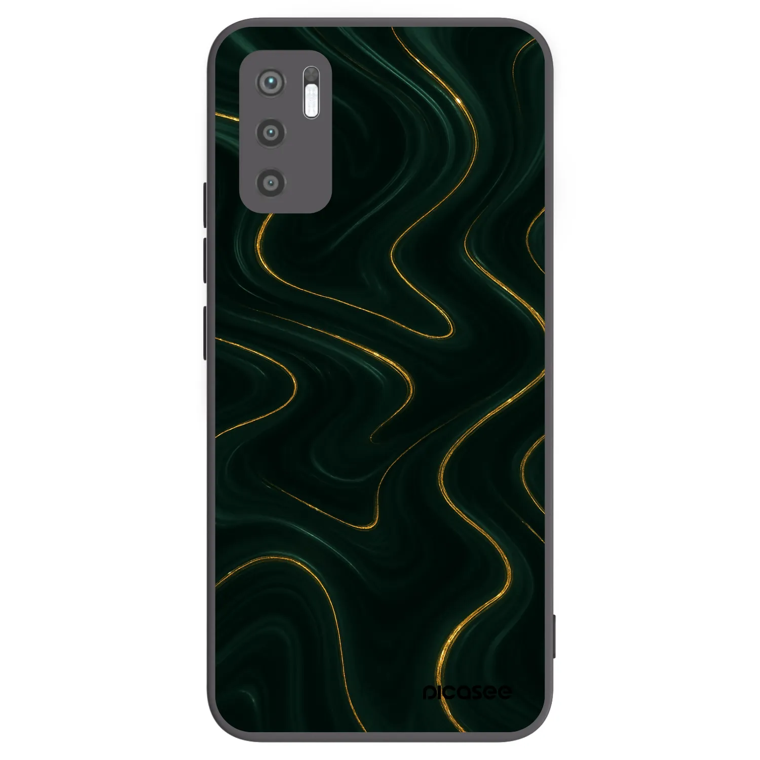 Picasee Xiaomi Redmi Note 10 5G Hülle - Schwarzes Silikon - Vawes