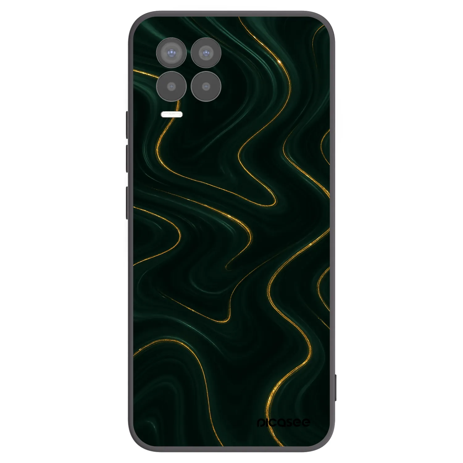Picasee Realme 8 Pro Hülle - Schwarzes Silikon - Vawes