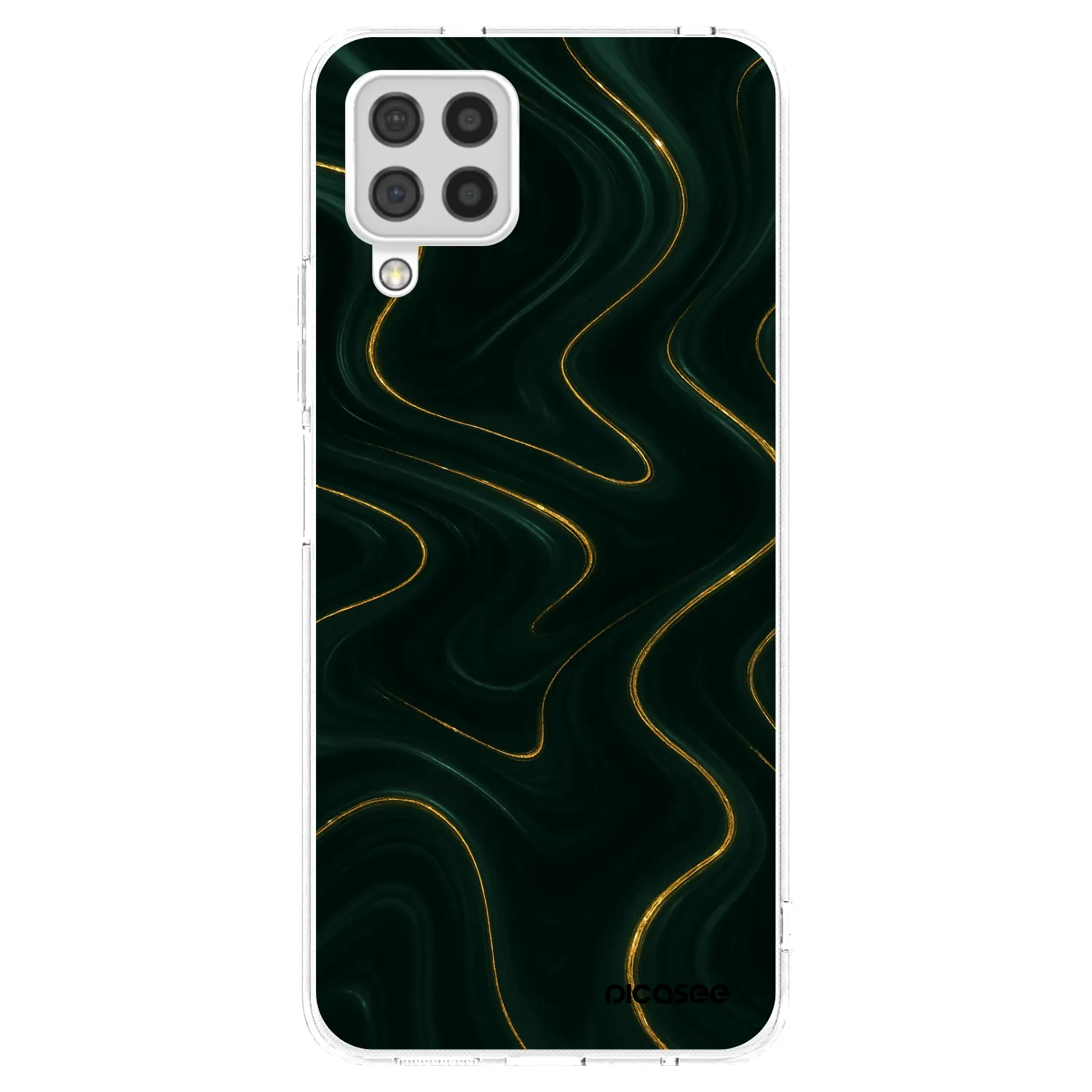 Picasee Samsung Galaxy A22 A225F 4G Hülle - Transparentes Silikon - Vawes