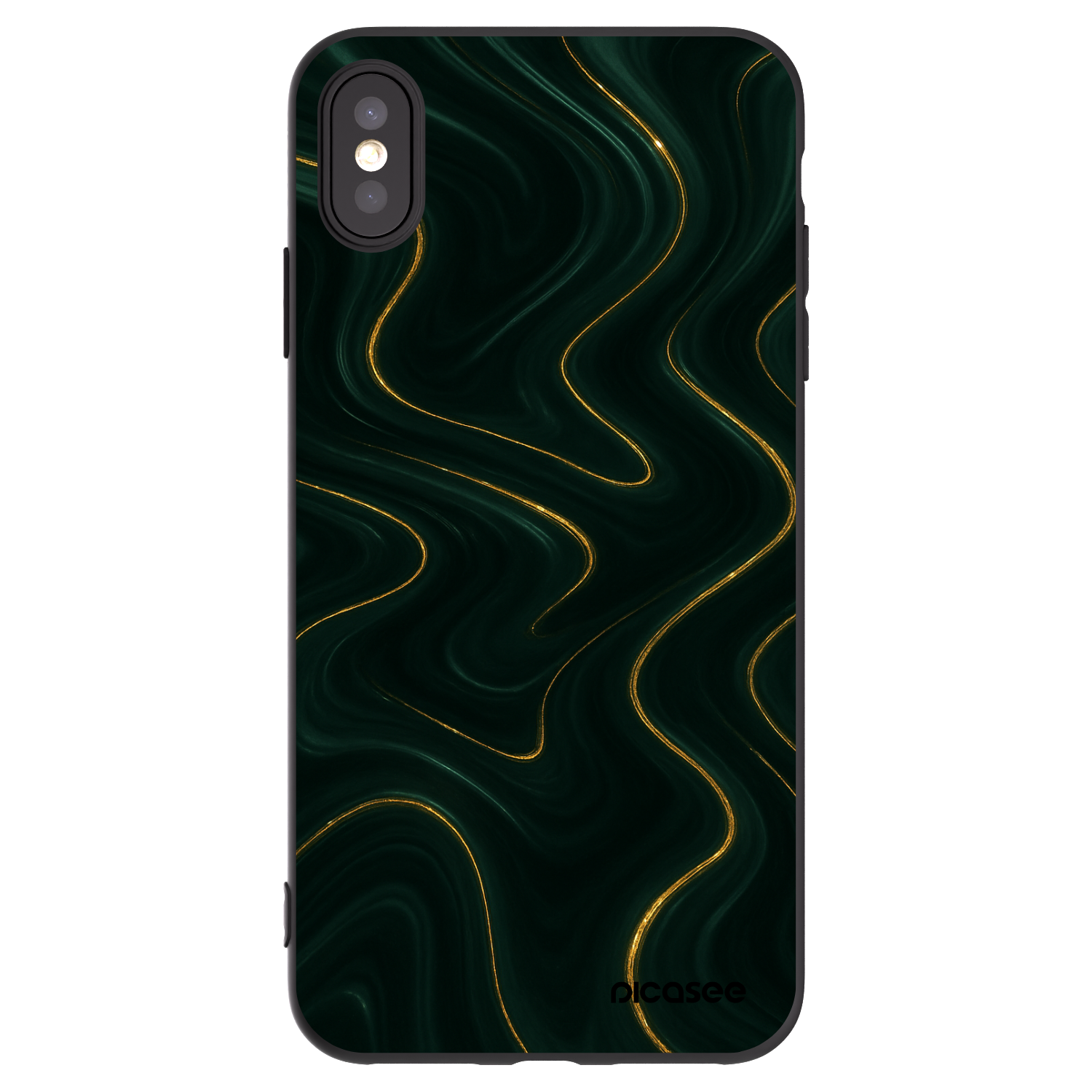 Picasee Apple iPhone XS Max Hülle - Schwarzes Silikon - Vawes