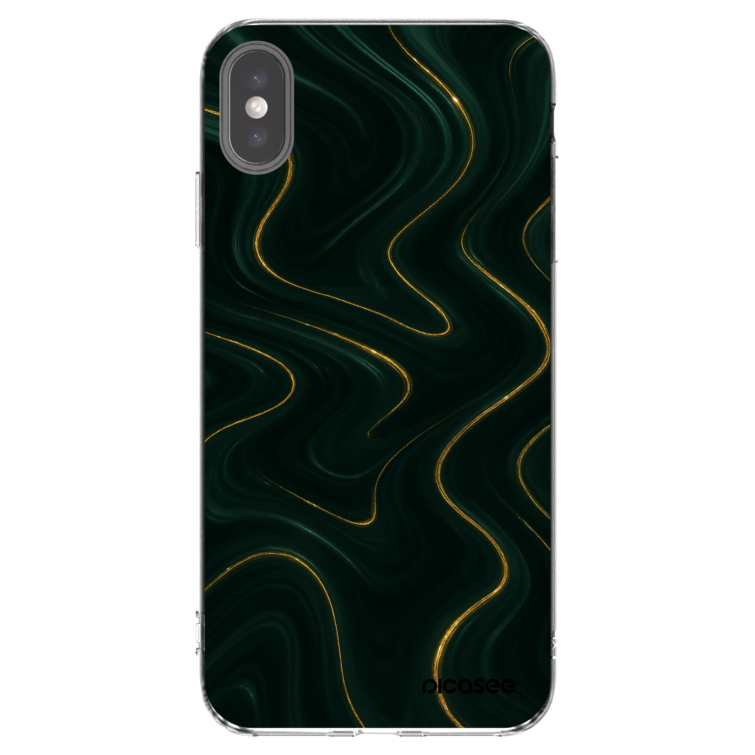Picasee Apple iPhone XS Max Hülle - Transparentes Silikon - Vawes