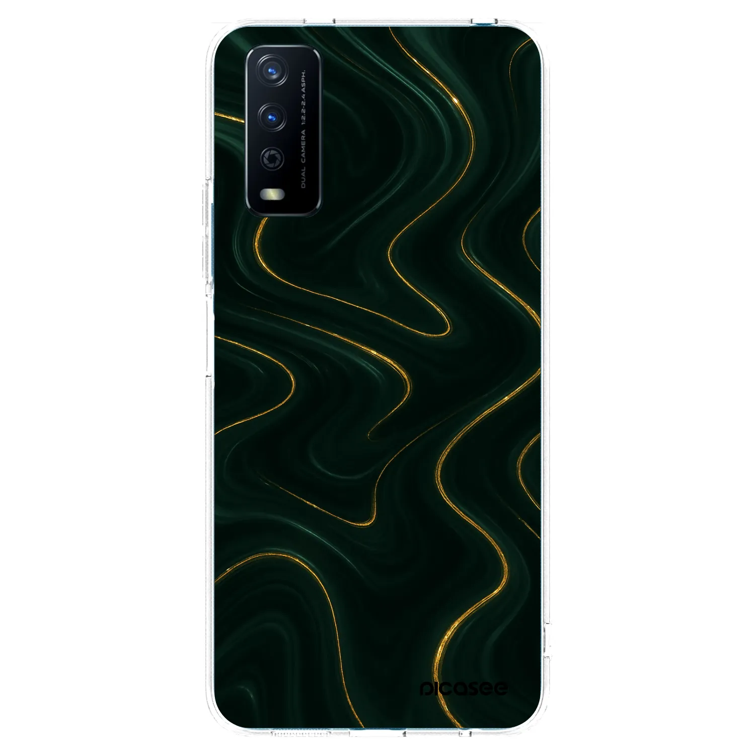 Picasee Vivo Y11s Hülle - Transparentes Silikon - Vawes