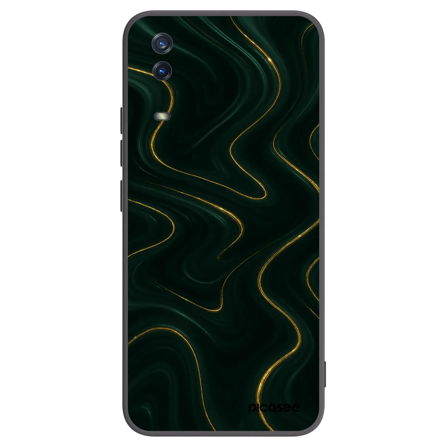 Picasee Vivo Y11s Hülle - Schwarzes Silikon - Vawes