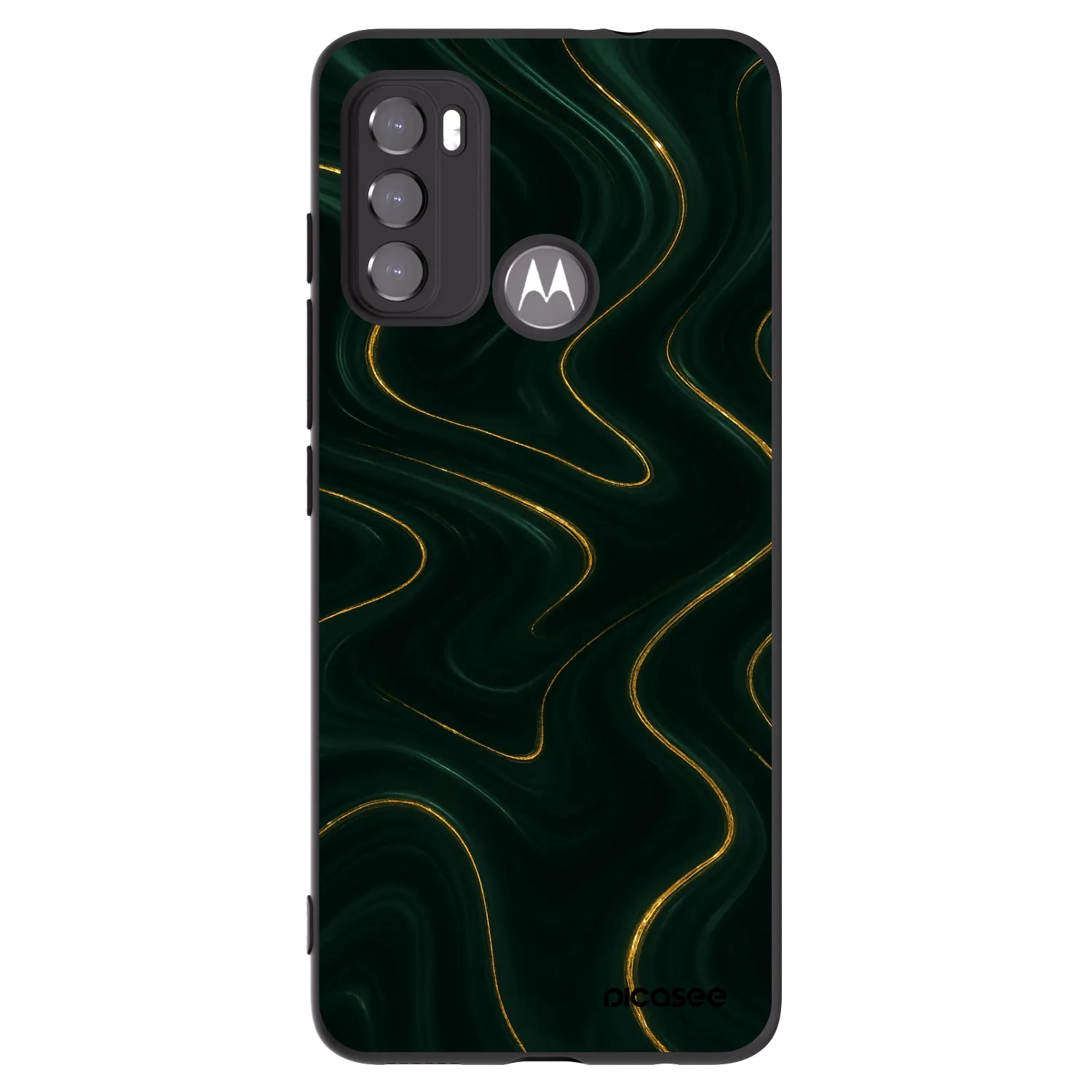 Picasee Motorola Moto G60 Hülle - Schwarzes Silikon - Vawes