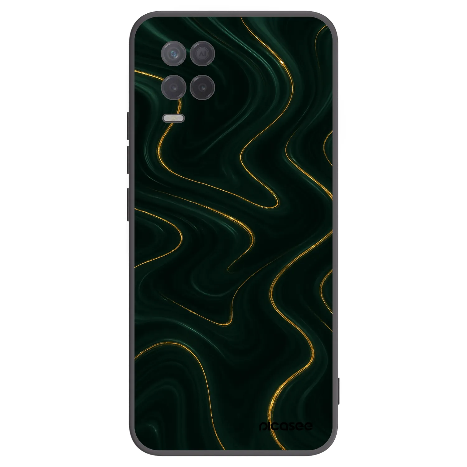 Picasee Realme 8 5G Hülle - Schwarzes Silikon - Vawes
