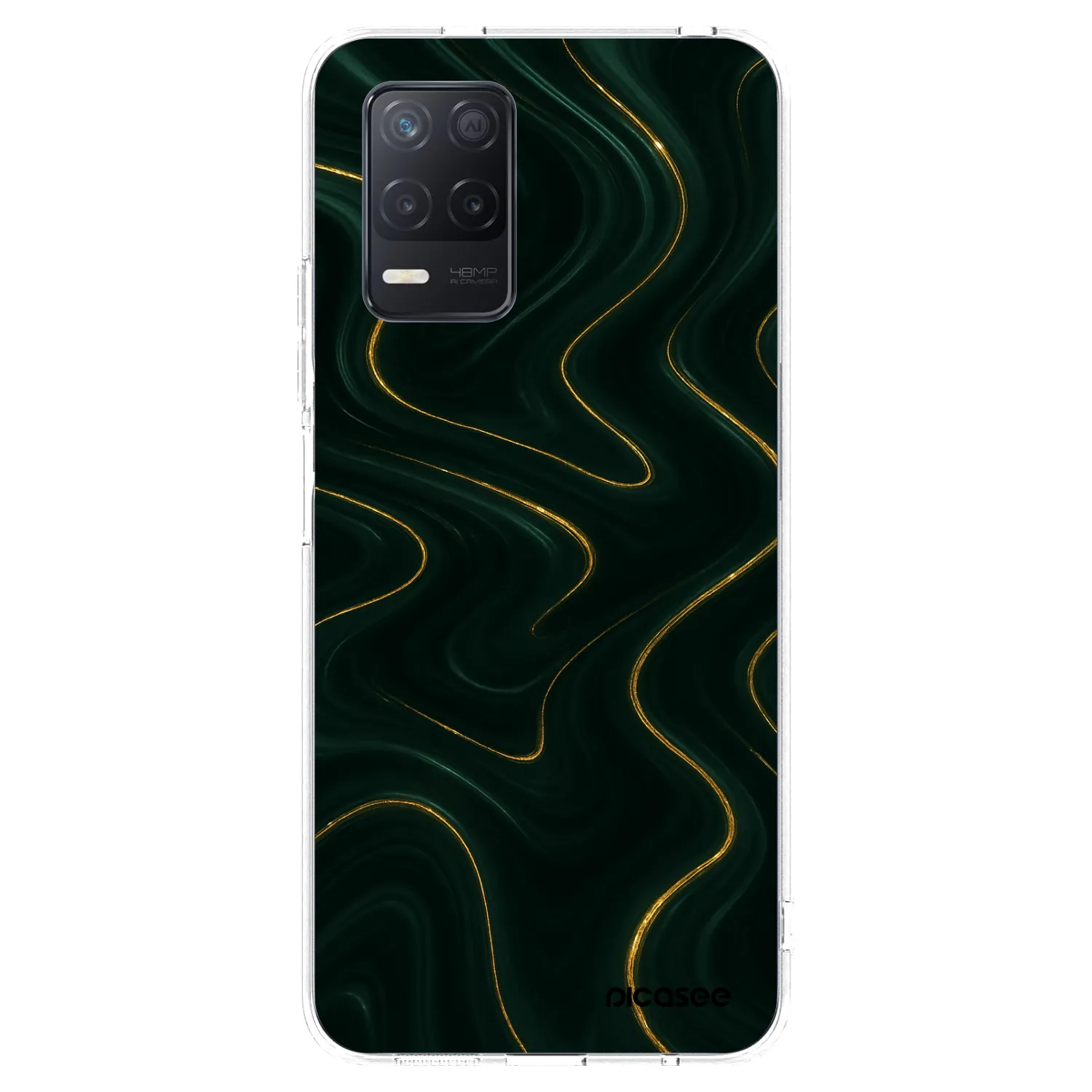 Picasee Realme 8 5G Hülle - Transparentes Silikon - Vawes