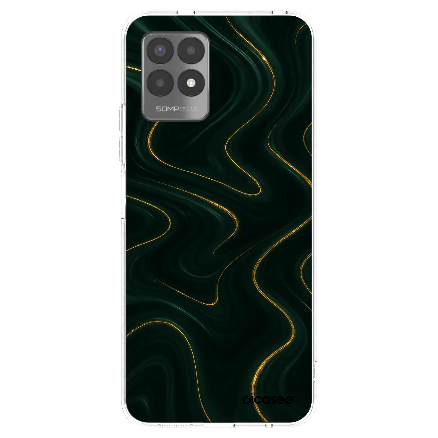 Picasee Realme 8i Hülle - Transparentes Silikon - Vawes