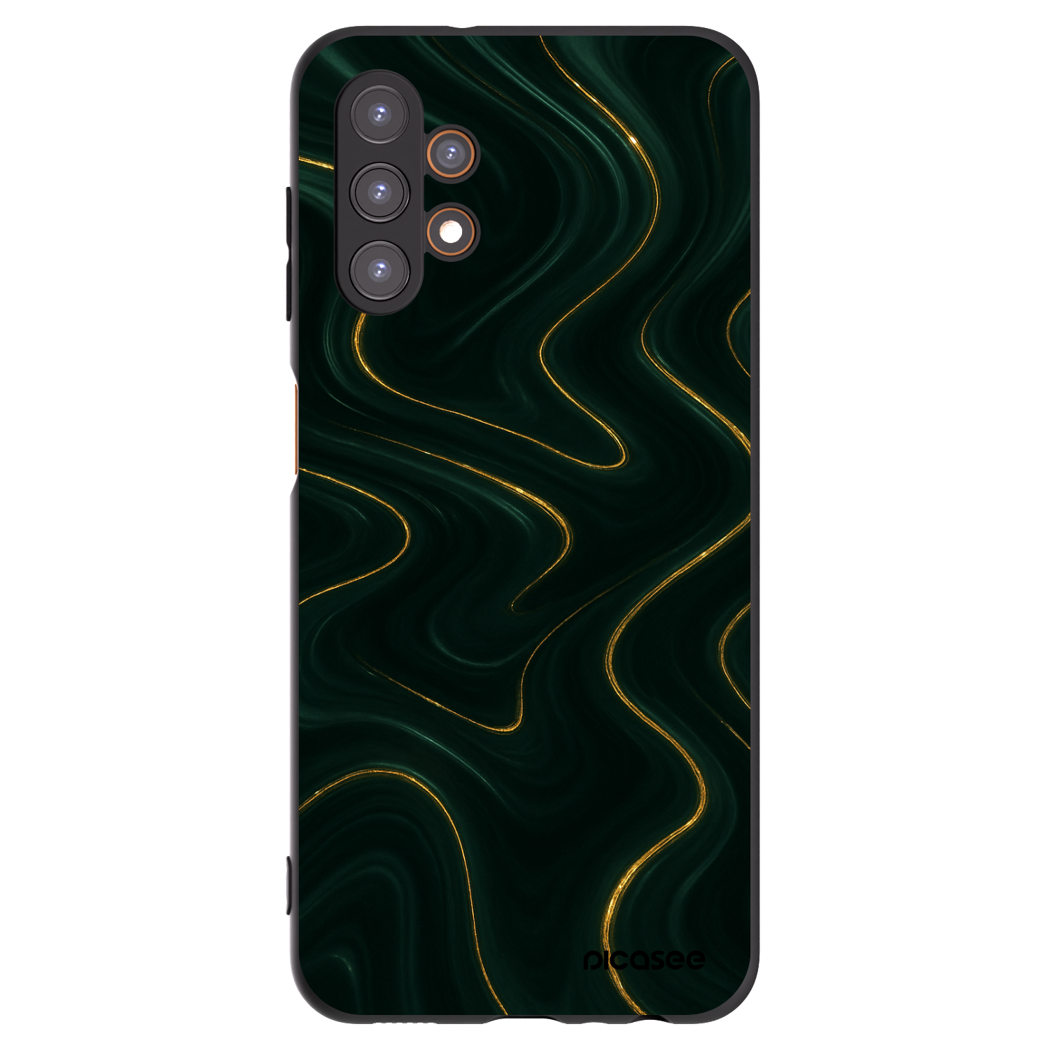Picasee Samsung Galaxy A13 4G A135 Hülle - Schwarzes Silikon - Vawes