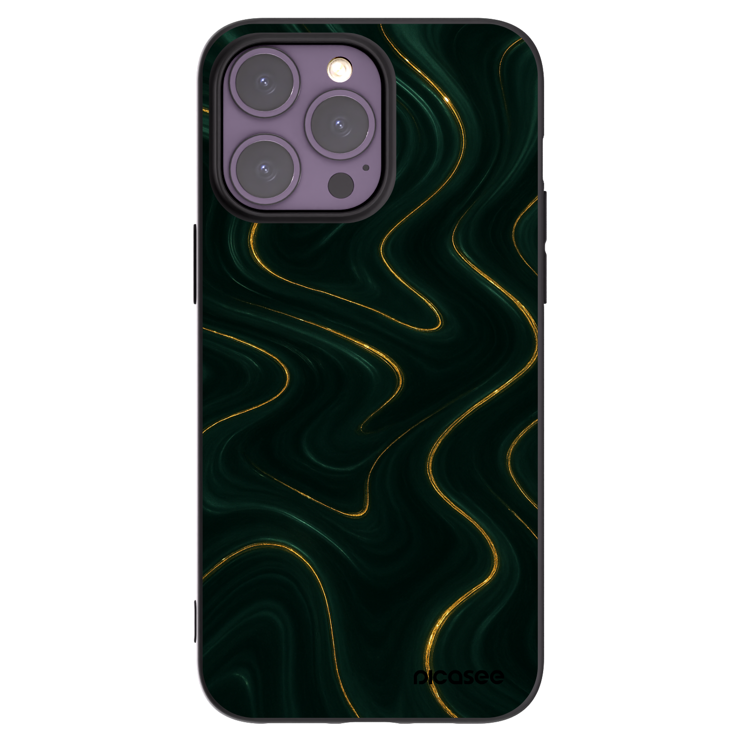 Picasee Apple iPhone 14 Pro Max Hülle - Schwarzes Silikon - Vawes