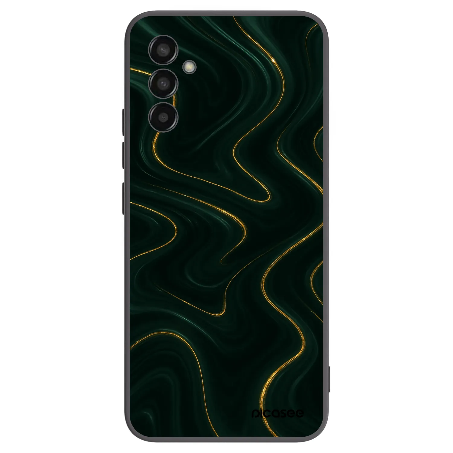 Picasee Samsung Galaxy M13 M135F Hülle - Schwarzes Silikon - Vawes