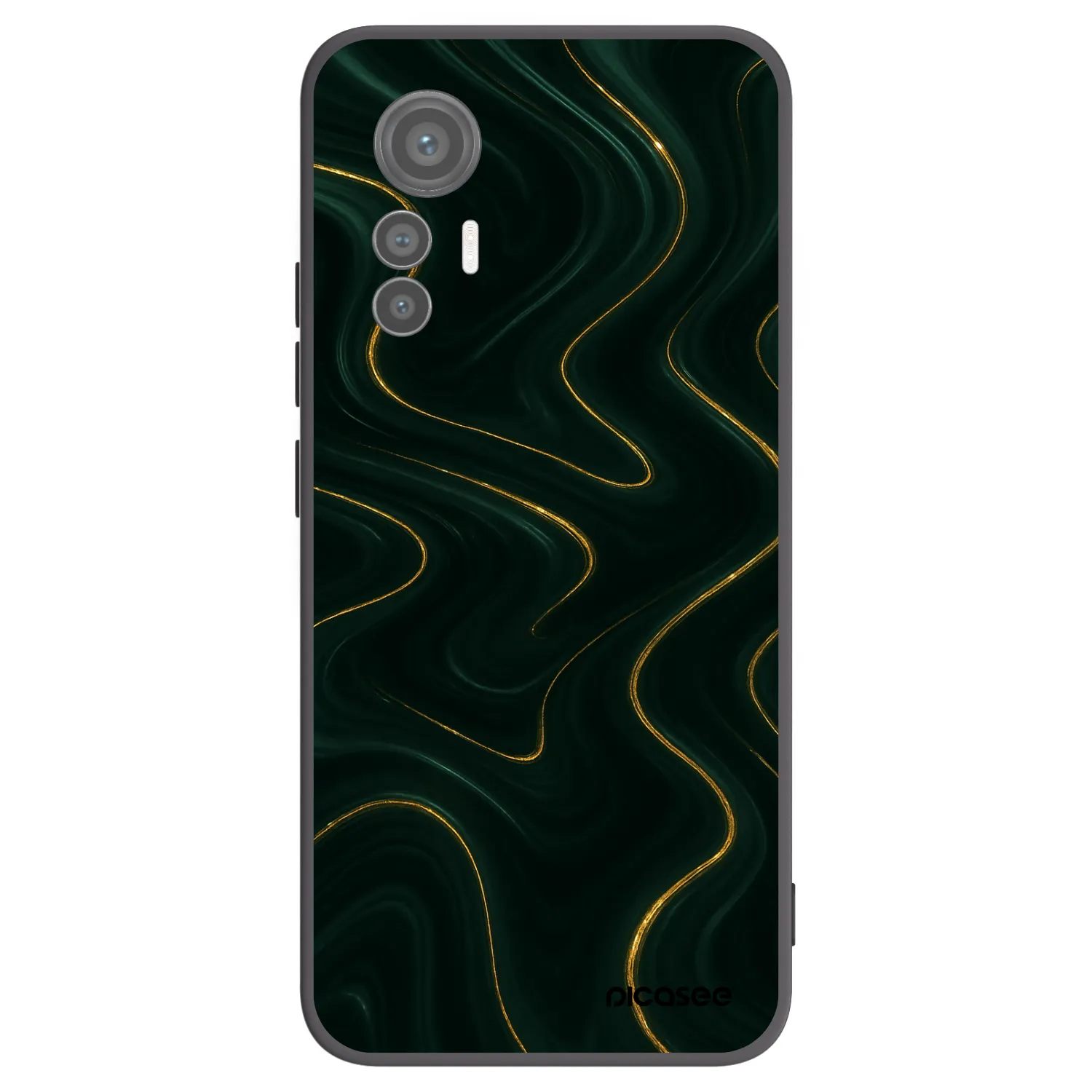 Picasee Xiaomi 12 Lite Hülle - Schwarzes Silikon - Vawes