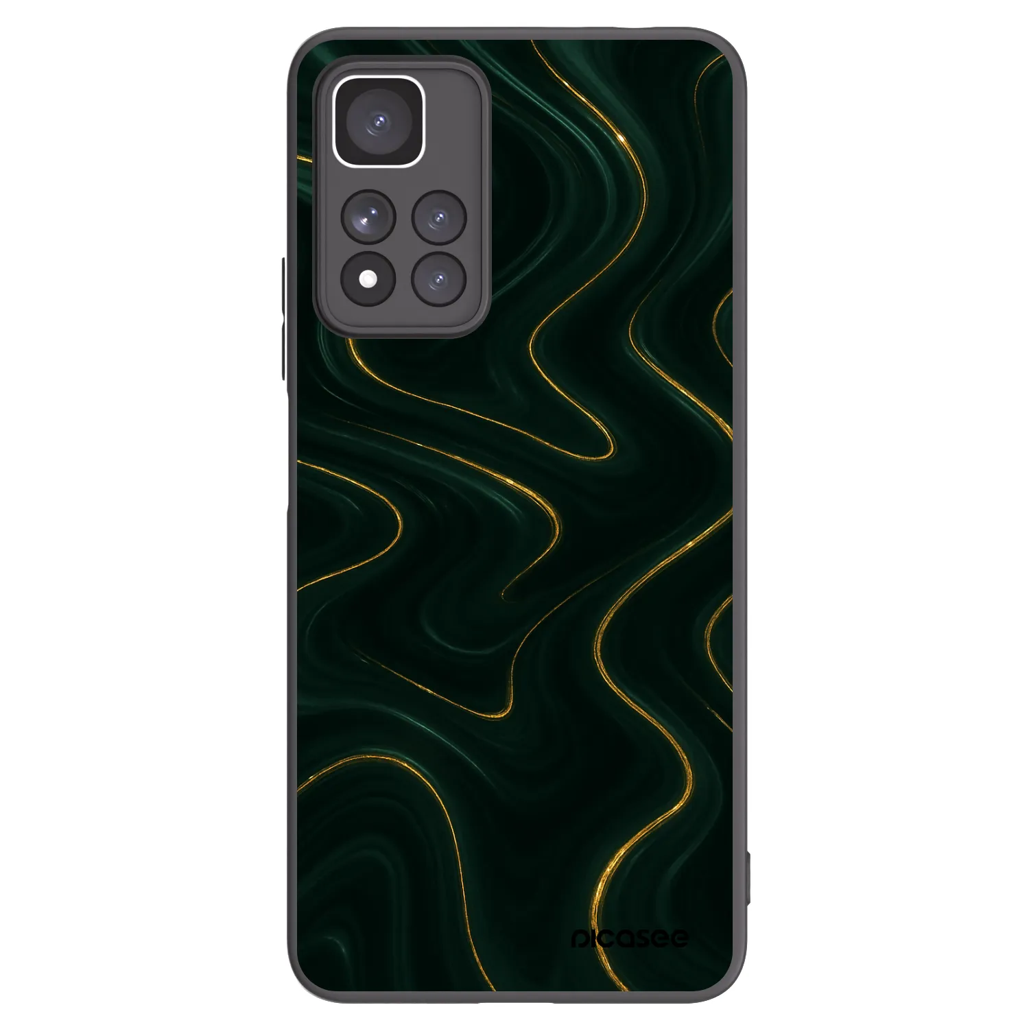 Picasee Xiaomi Redmi Note 11 Pro+ 5G Hülle - Schwarzes Silikon - Vawes