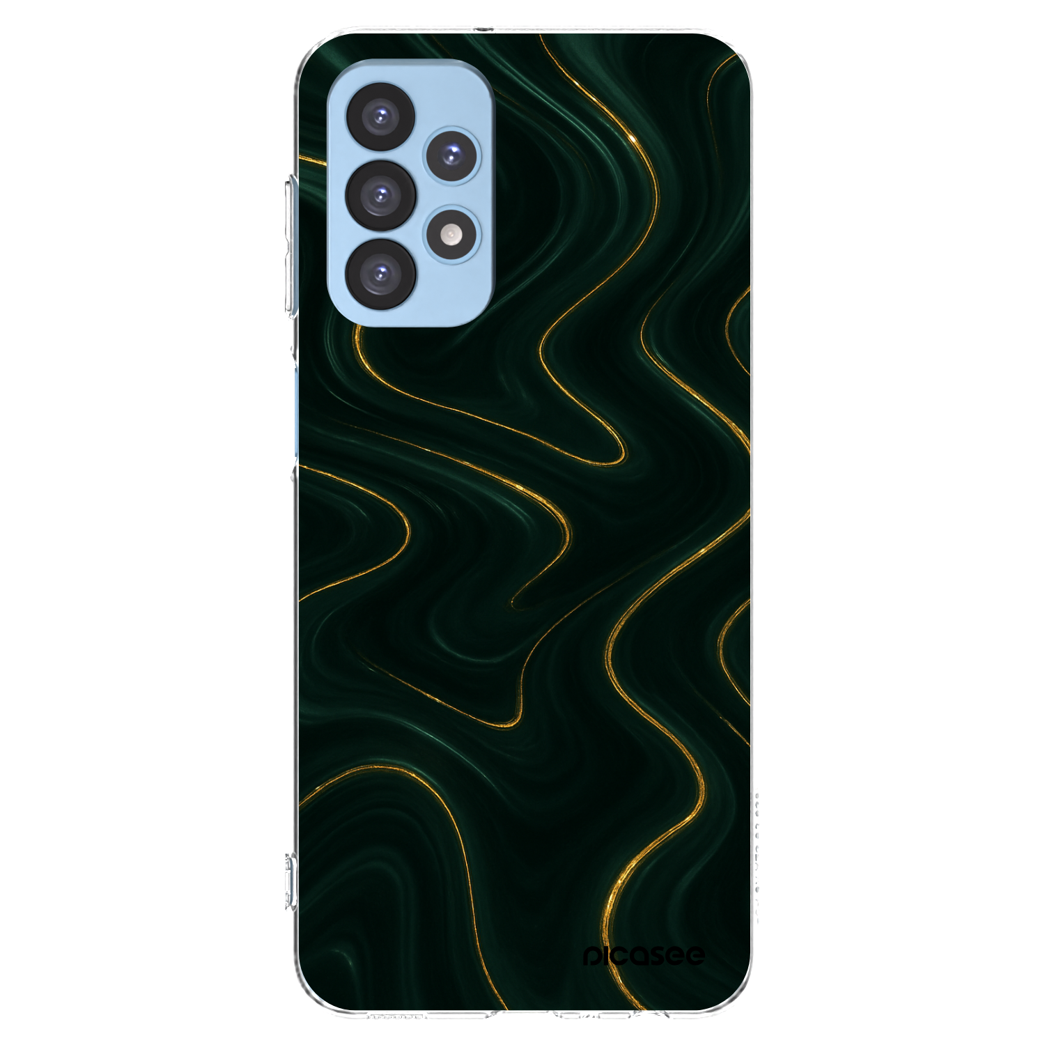 Picasee Samsung Galaxy A23 A235F 4G Hülle - Transparentes Silikon - Vawes