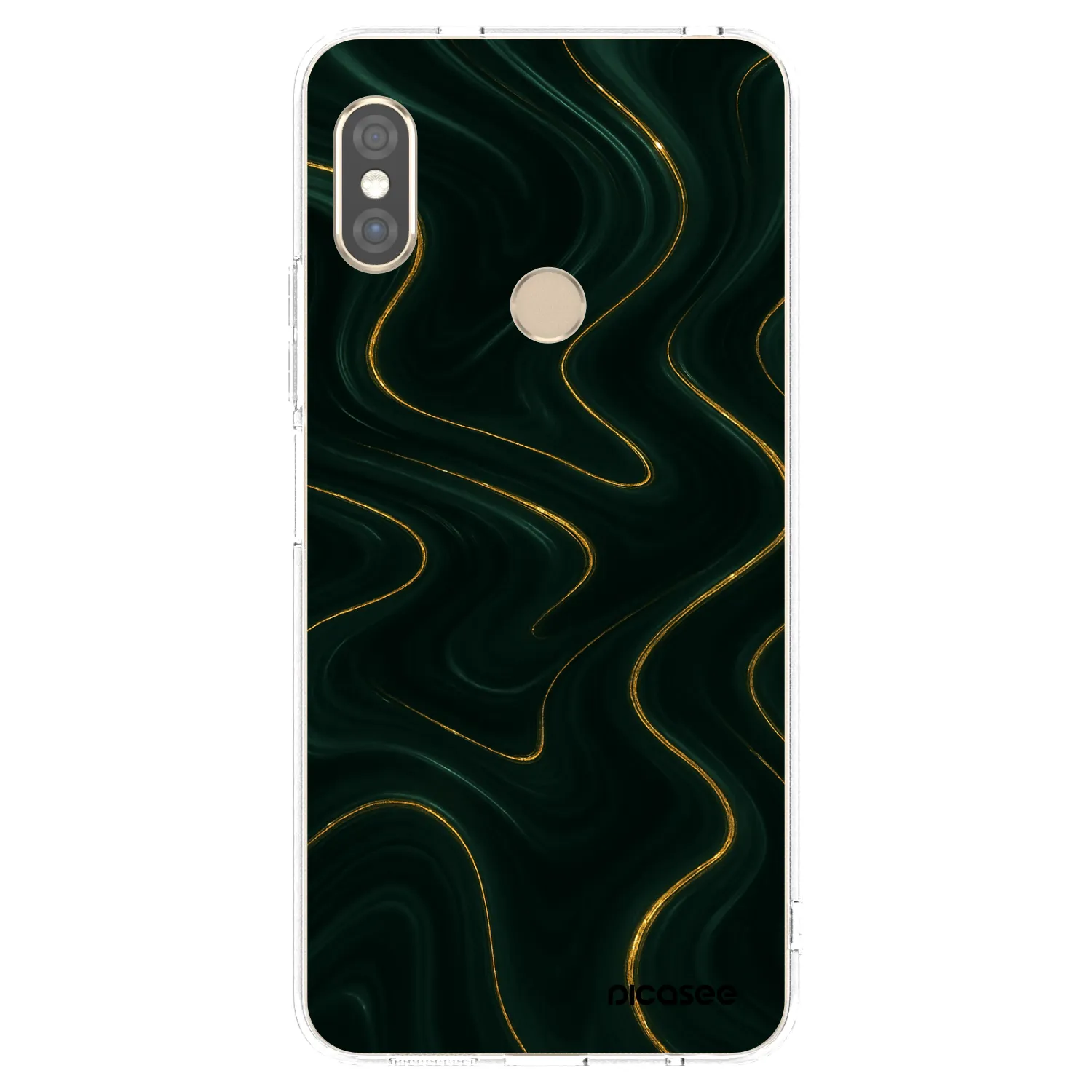 Picasee Xiaomi Redmi Note 5 Global Hülle - Transparentes Silikon - Vawes