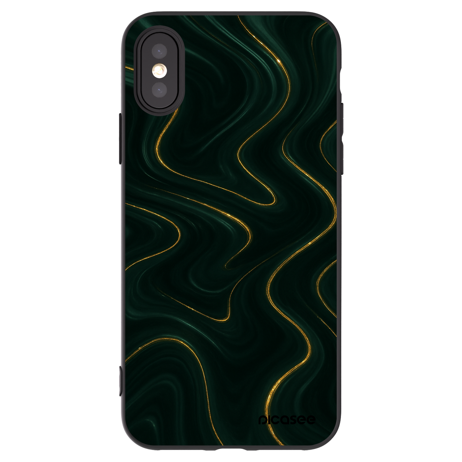 Picasee Apple iPhone X/XS Hülle - Schwarzes Silikon - Vawes