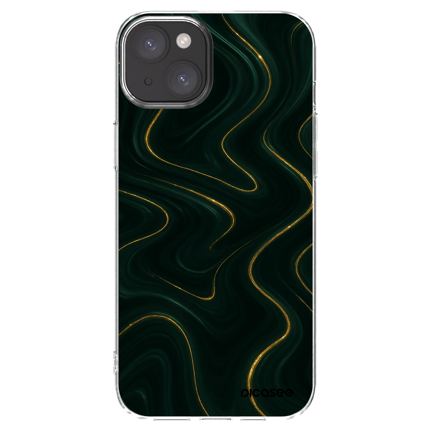Picasee Apple iPhone 15 Plus Hülle - Transparentes Silikon - Vawes