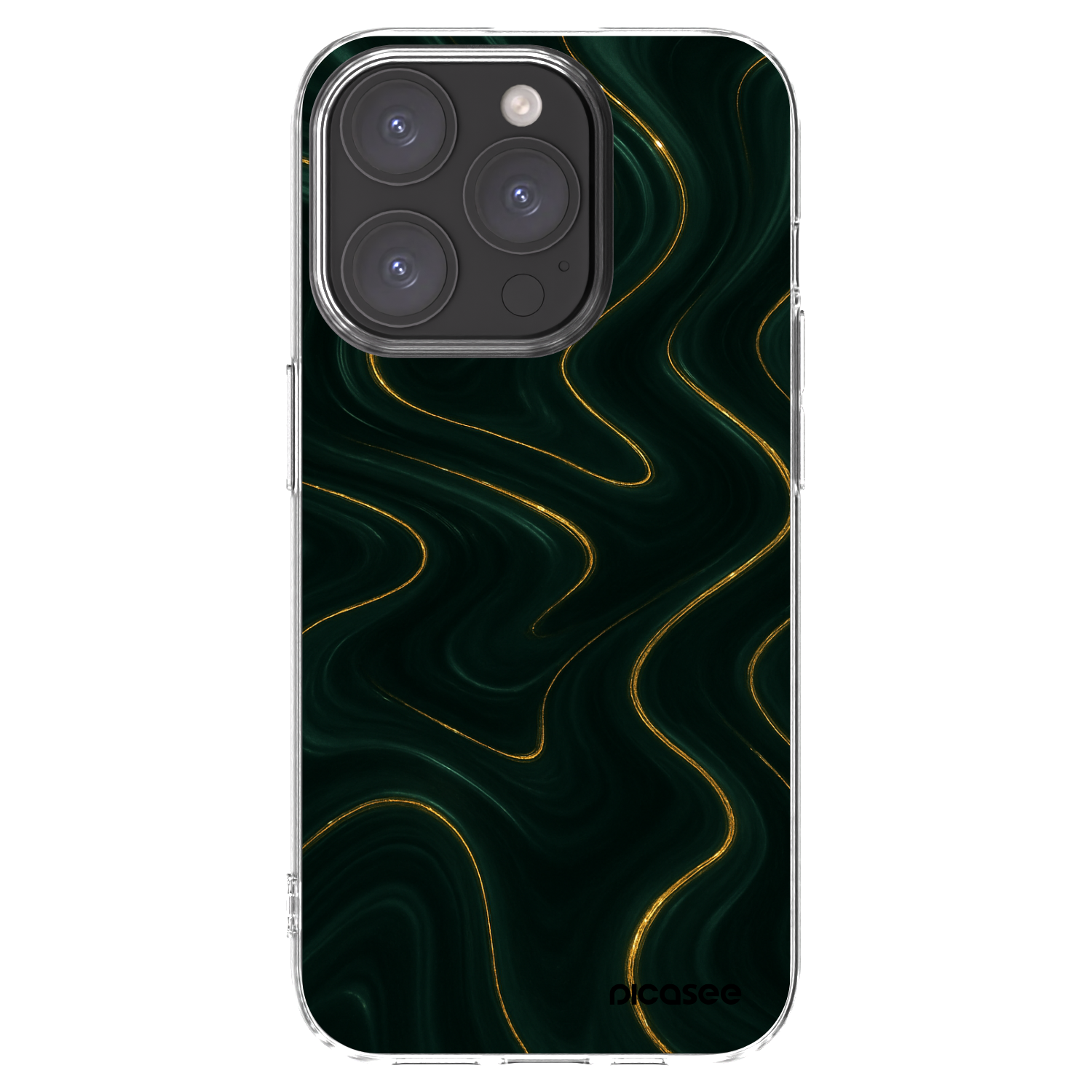 Picasee Apple iPhone 15 Pro Hülle - Transparentes Silikon - Vawes