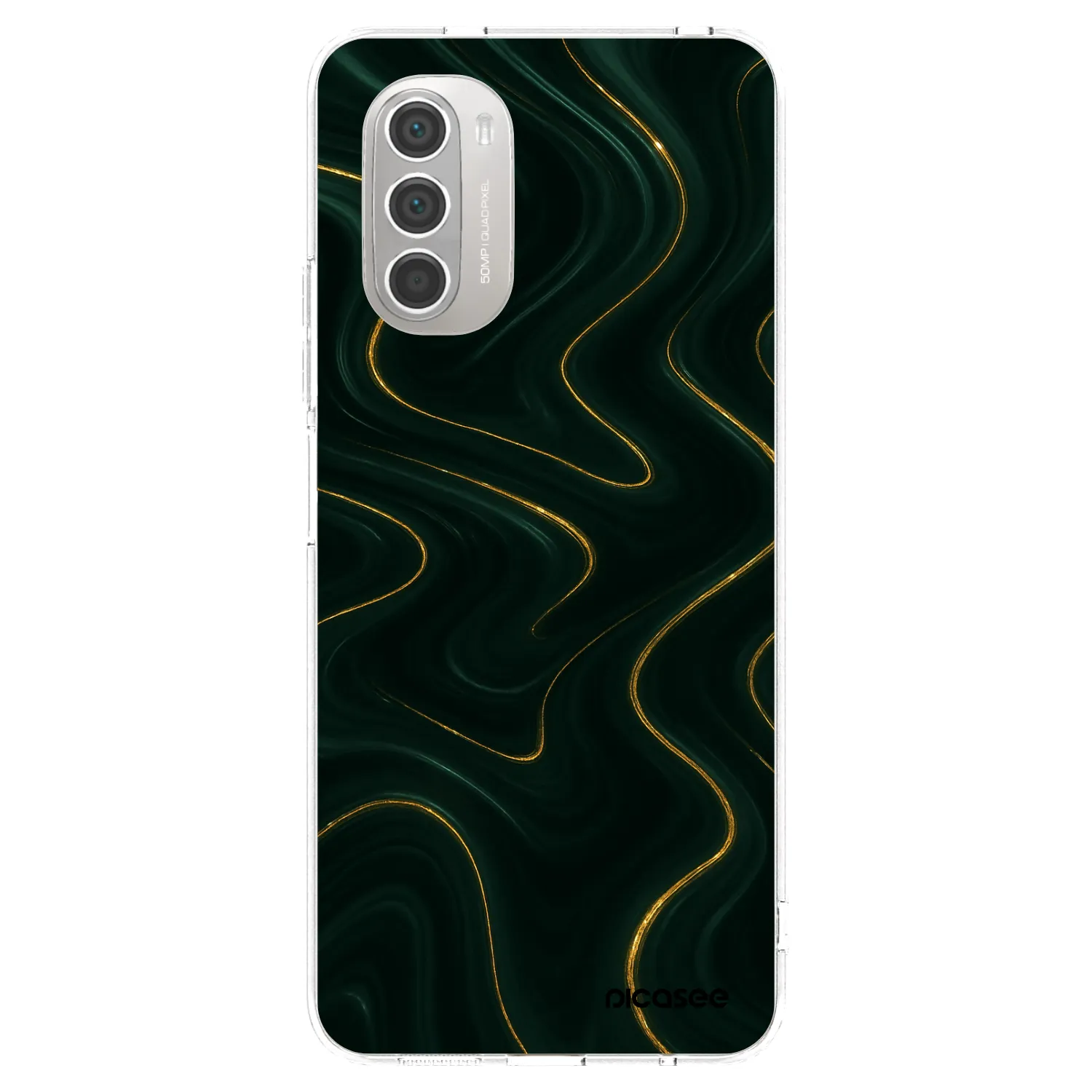 Picasee Motorola Moto G51 Hülle - Transparentes Silikon - Vawes