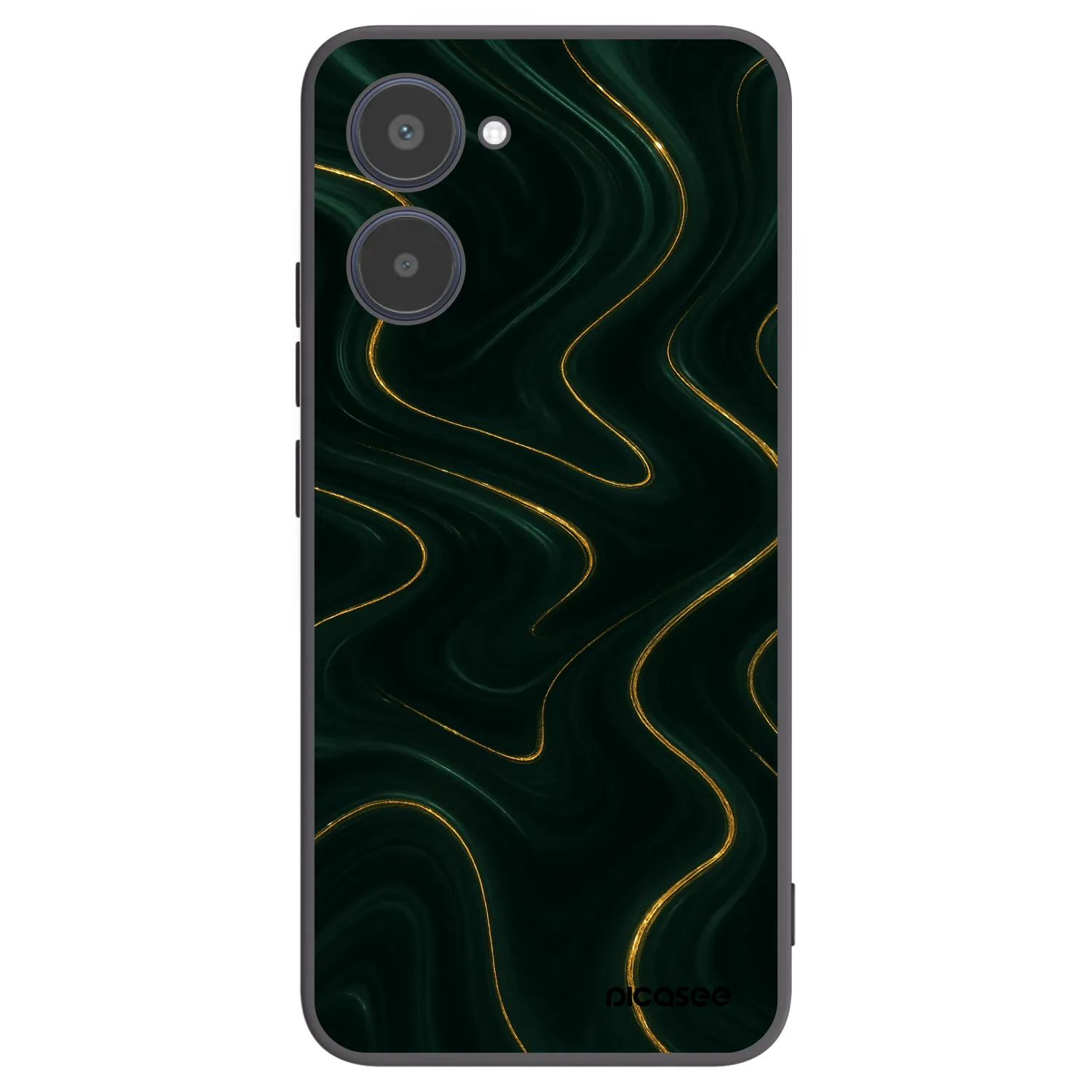 Picasee Realme 10 4G Hülle - Schwarzes Silikon - Vawes