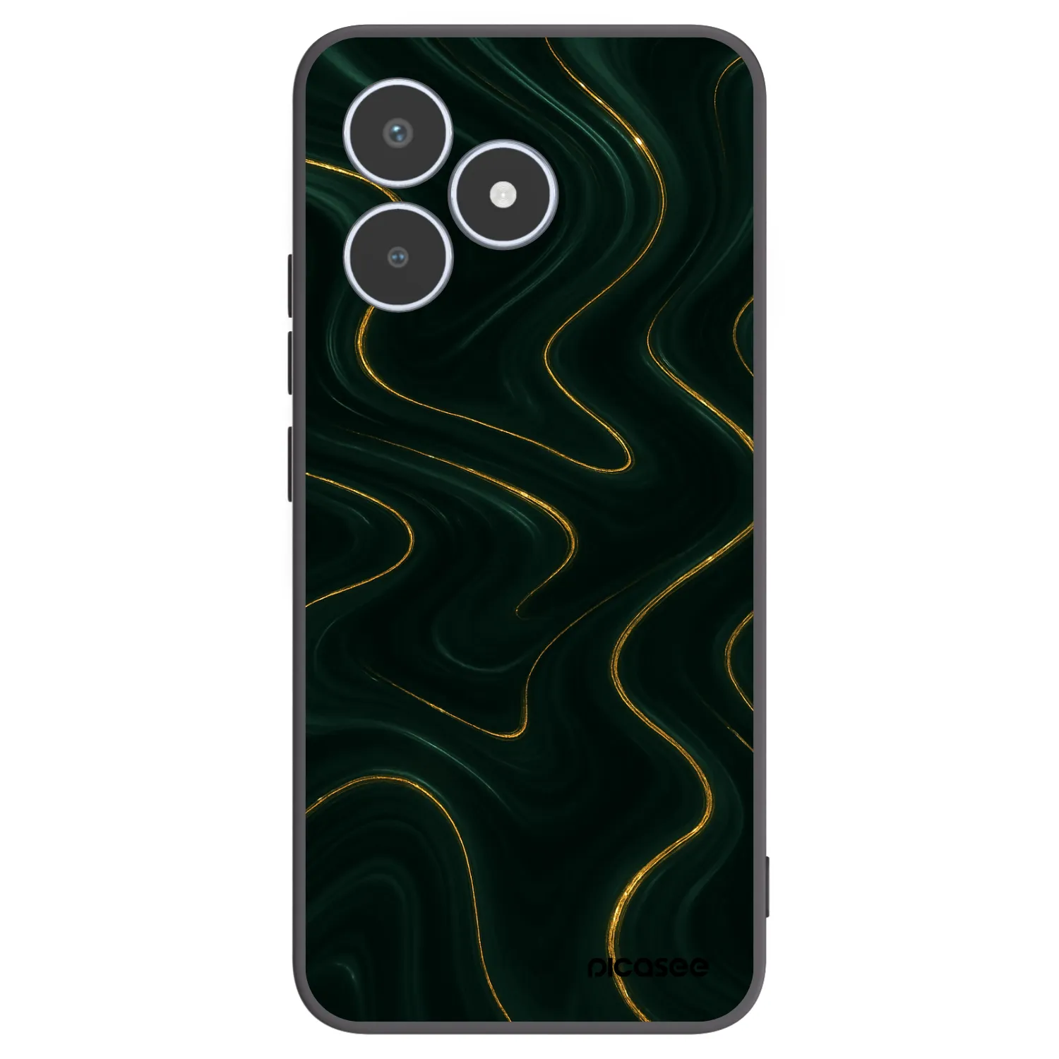 Picasee Realme C53 Hülle - Schwarzes Silikon - Vawes