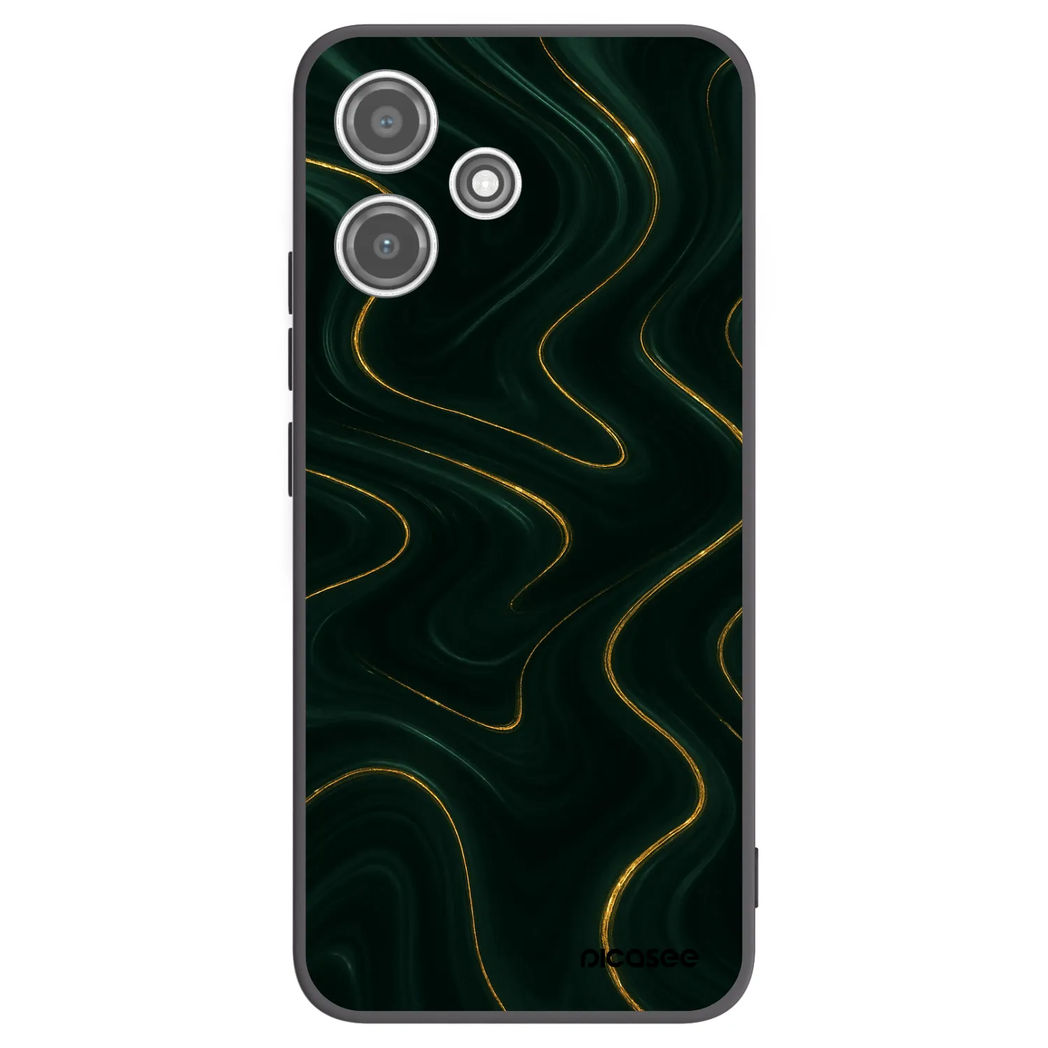 Picasee Xiaomi Redmi 12 5G Hülle - Schwarzes Silikon - Vawes