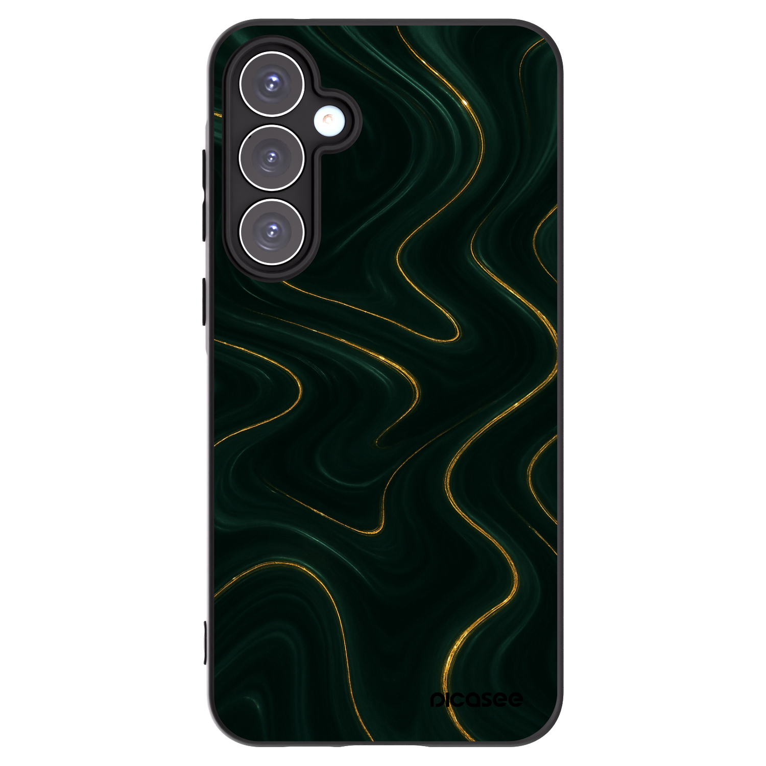 Picasee Samsung Galaxy A55 5G A556B Hülle - Schwarzes Silikon - Vawes
