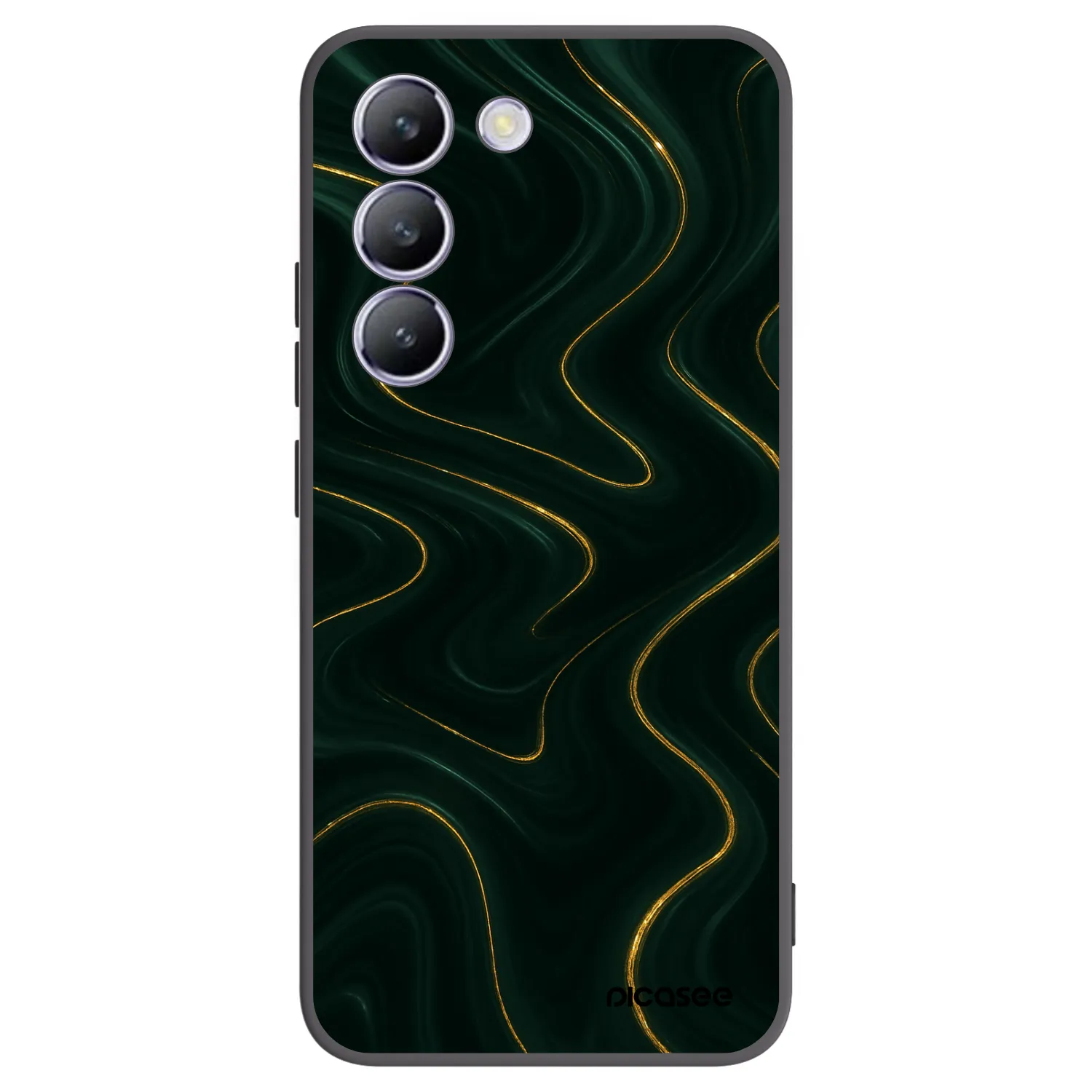 Picasee Vivo V40 SE 5G Hülle - Schwarzes Silikon - Vawes