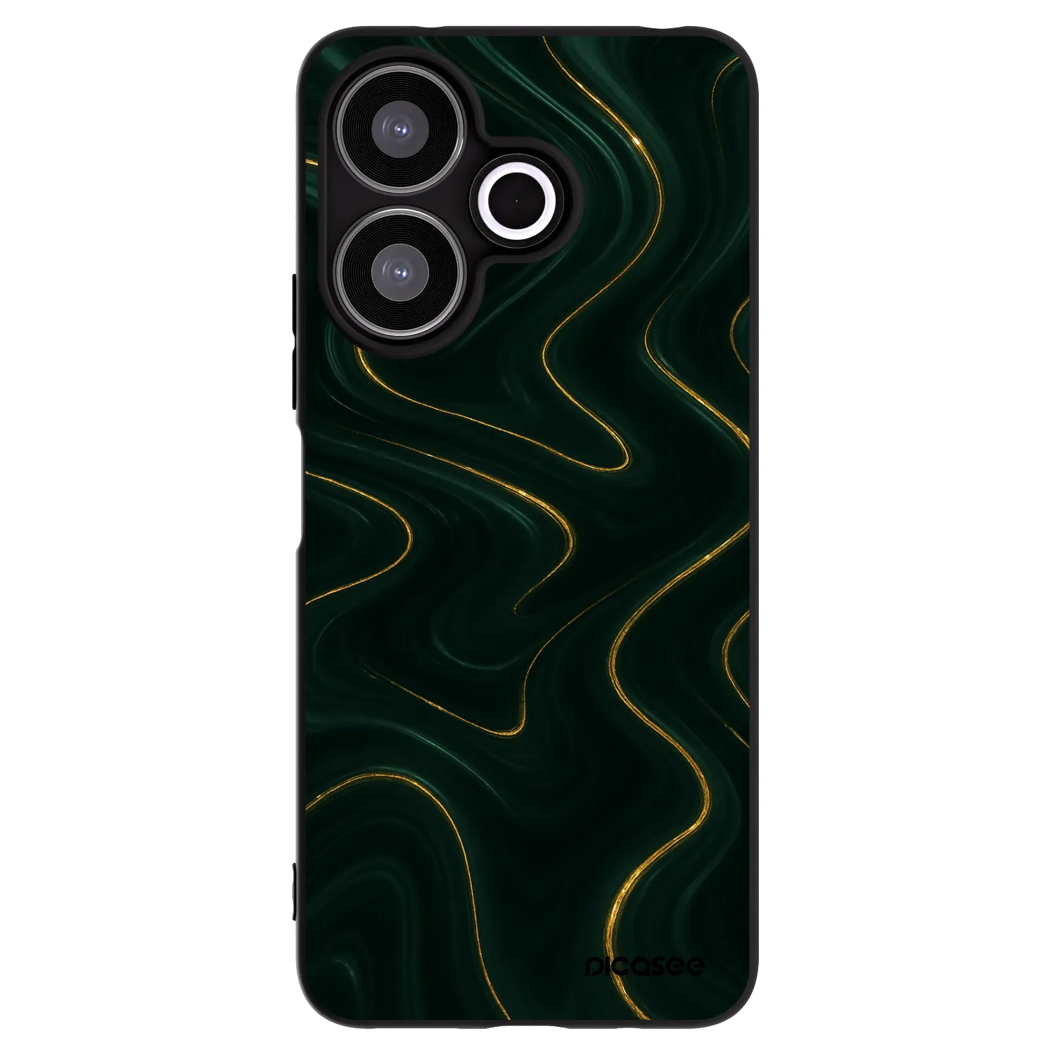 Picasee Xiaomi Redmi 13 4G Hülle - Schwarzes Silikon - Vawes