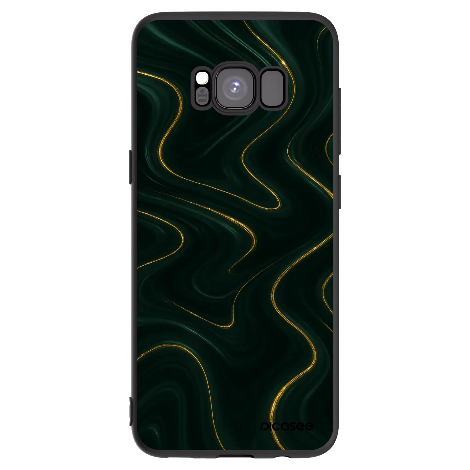 Picasee Samsung Galaxy S8 G950F Hülle - Schwarzes Silikon - Vawes