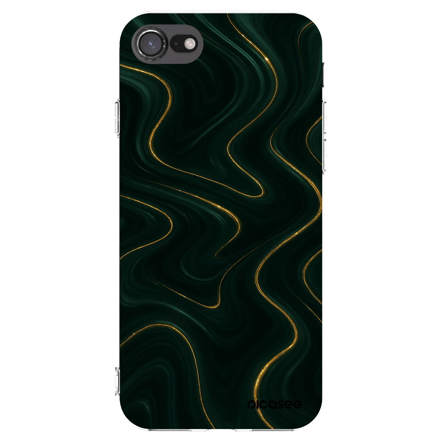 Picasee Apple iPhone 7 Hülle - Transparentes Silikon - Vawes