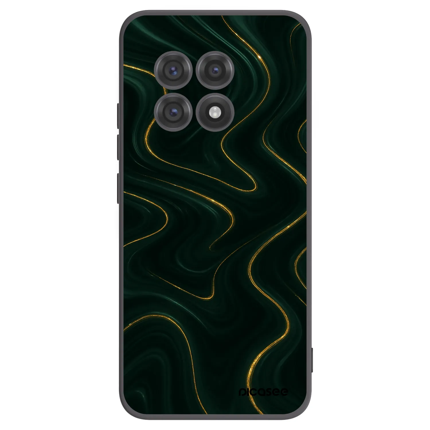 Picasee OnePlus 13R 5G Hülle - Schwarzes Silikon - Vawes