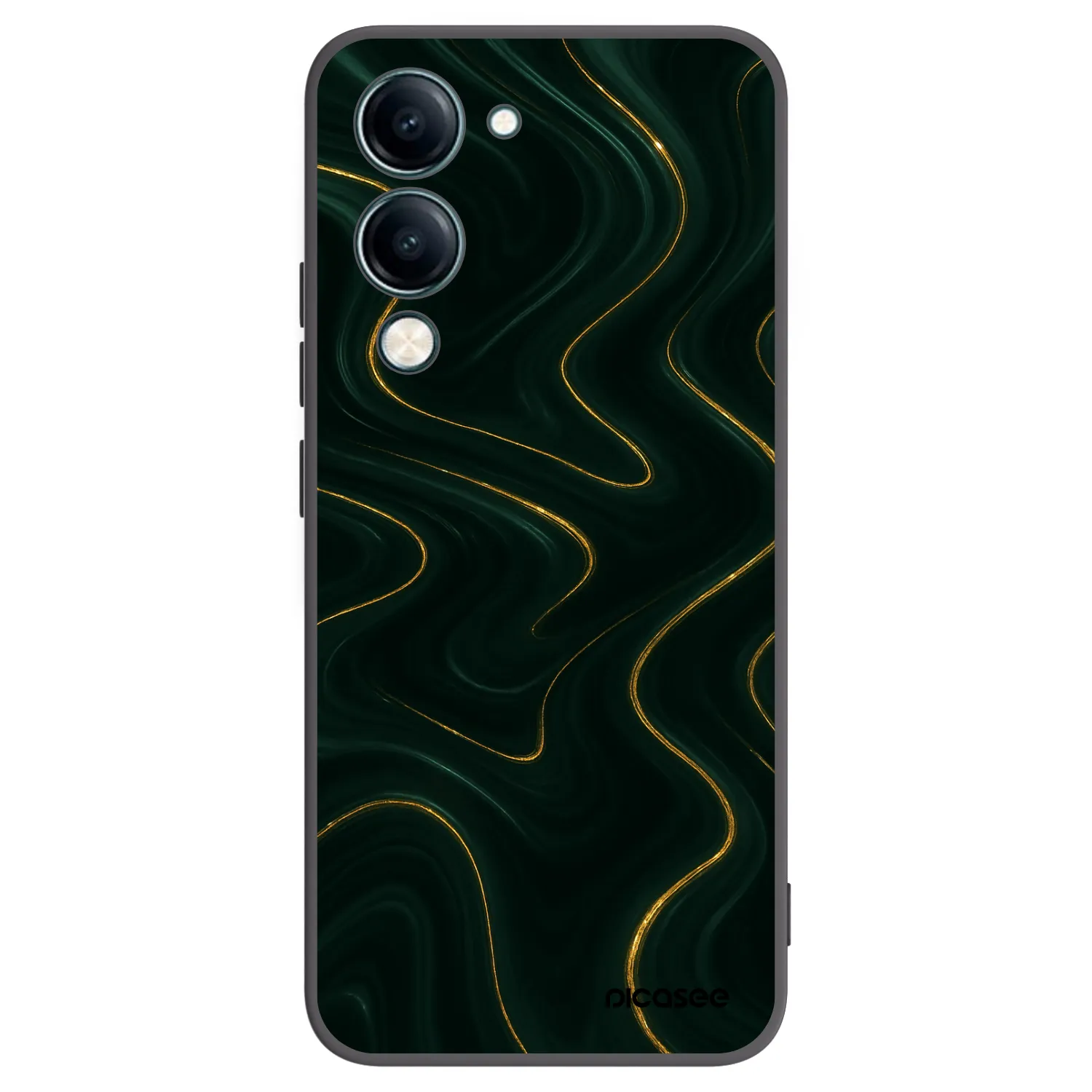 Picasee Vivo Y29s 5G Hülle - Schwarzes Silikon - Vawes