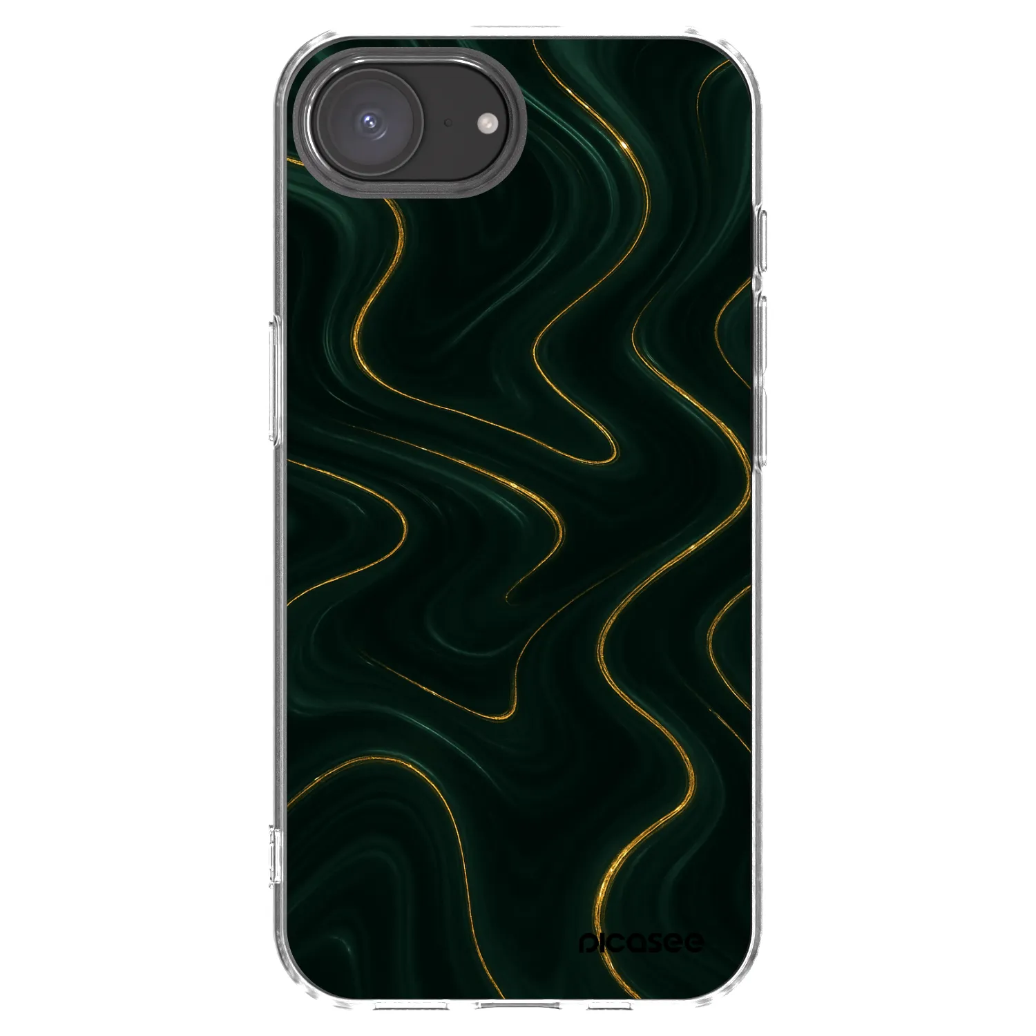 Picasee Apple iPhone 17e Hülle - Transparentes Silikon - Vawes