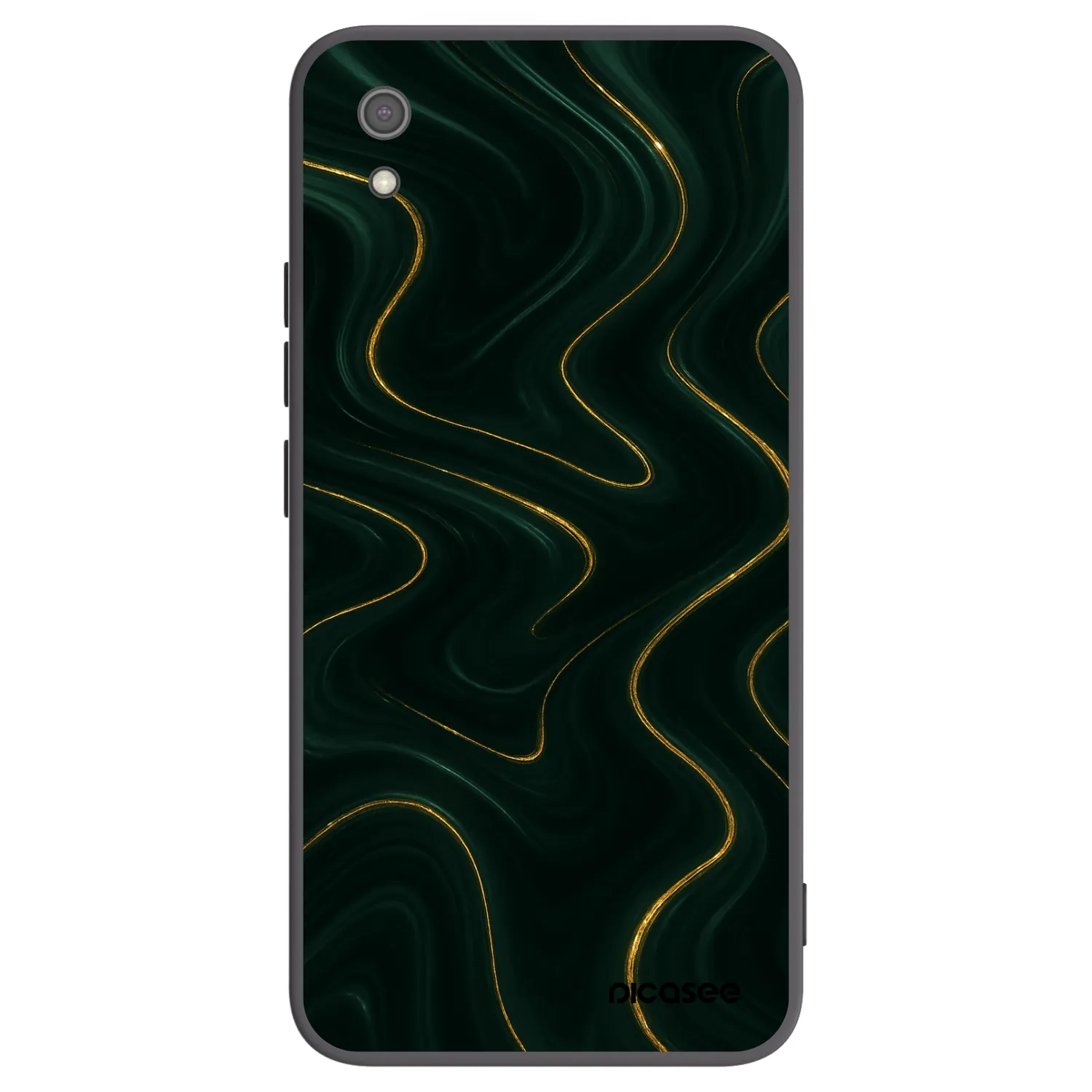Picasee Xiaomi Redmi 7A Hülle - Schwarzes Silikon - Vawes