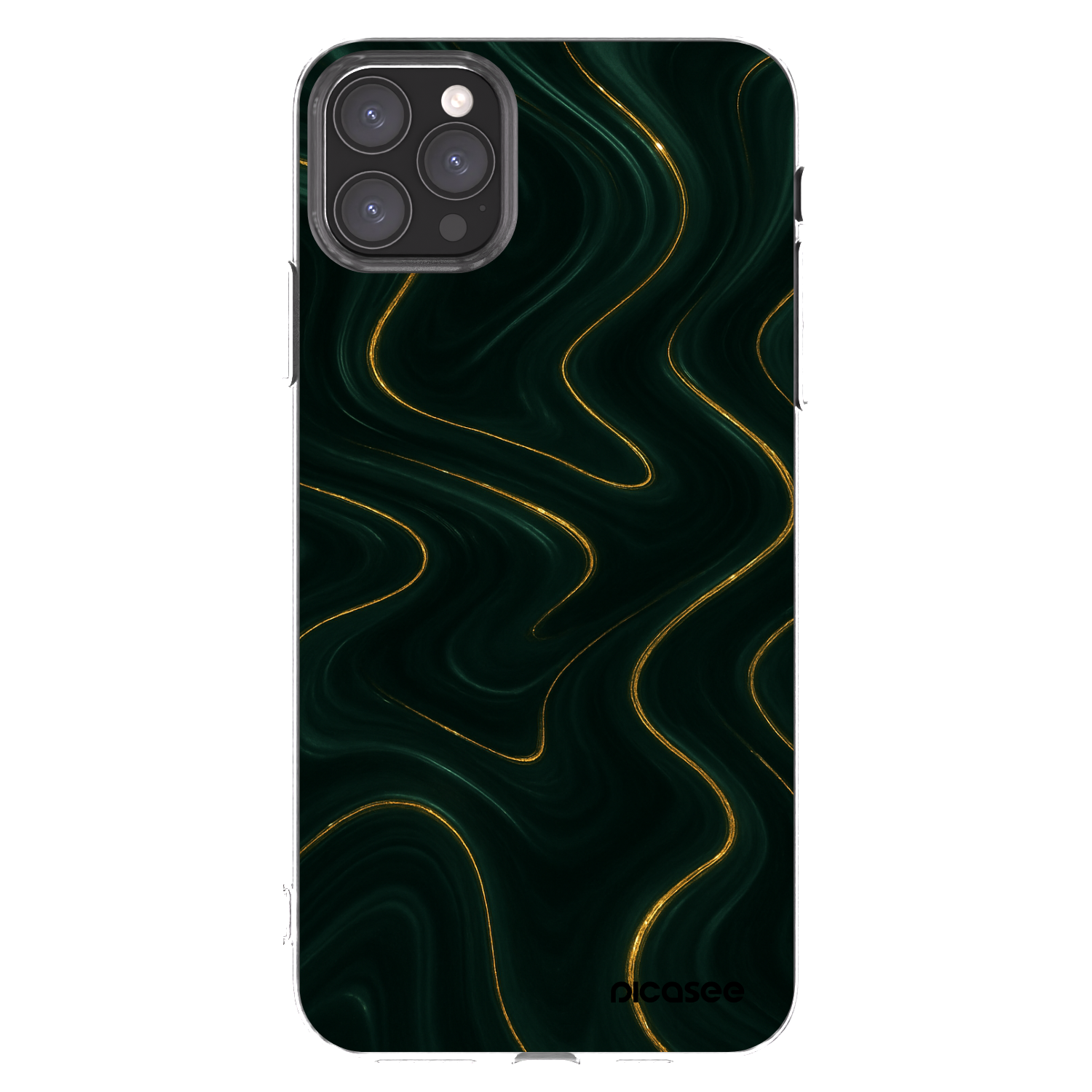 Picasee Apple iPhone 11 Pro Max Hülle - Transparentes Silikon - Vawes