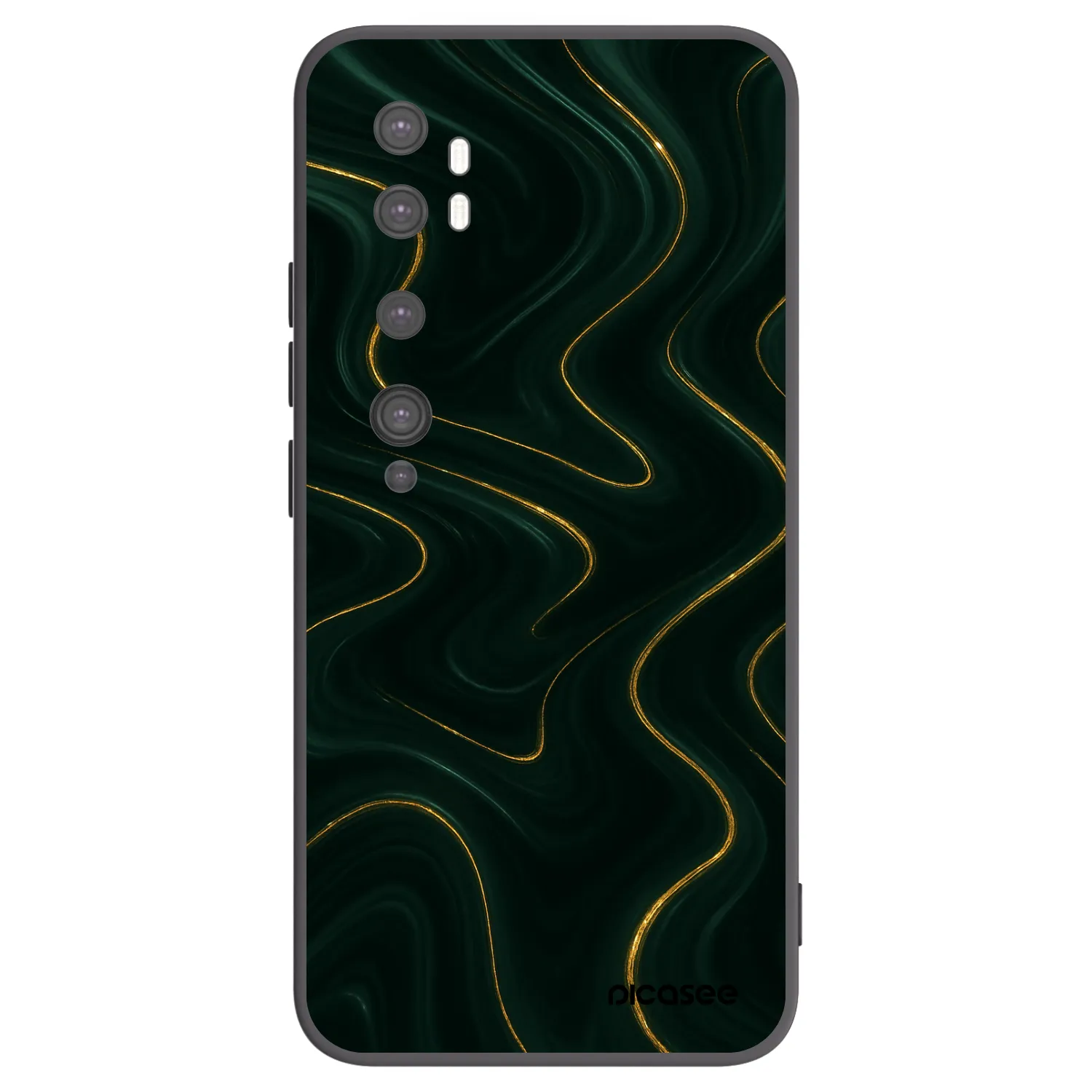 Picasee Xiaomi Mi Note 10 (Pro) Hülle - Schwarzes Silikon - Vawes
